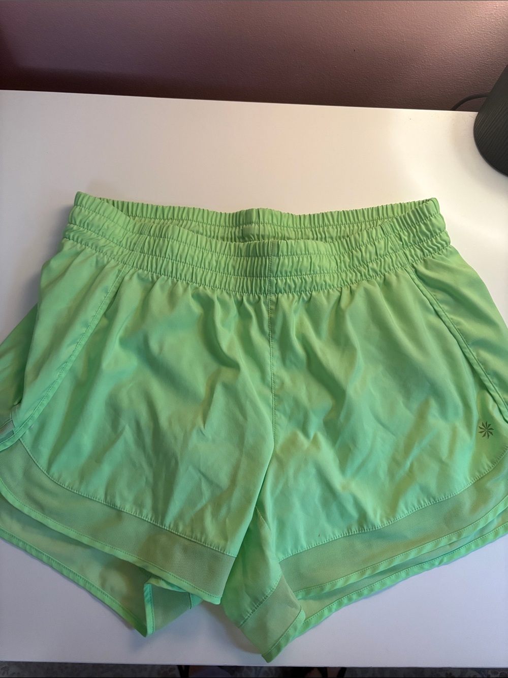 Athleta mesh 4 inch racing shorts